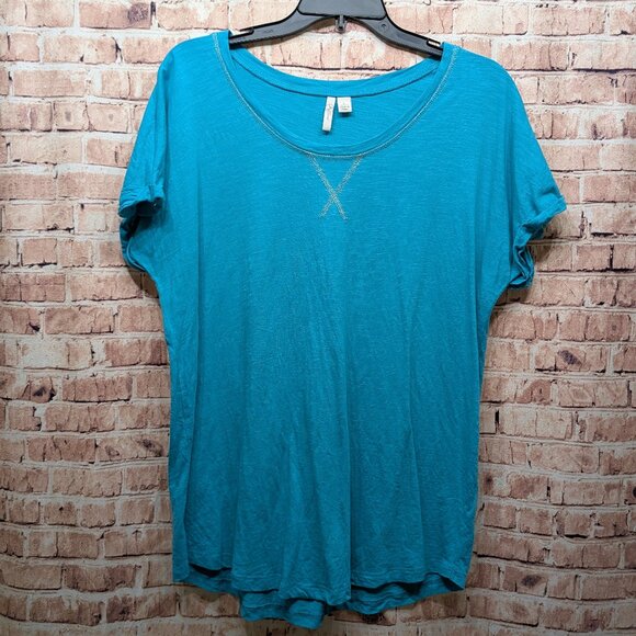 Cato Active Cap Sleeve T-Shirt Size Large - Picture 1 of 9